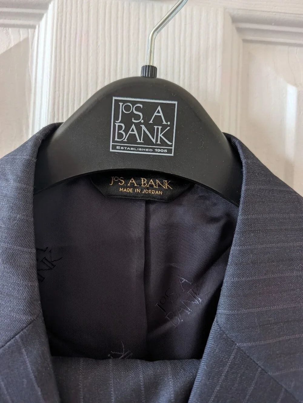 Jos. A. Bank Charcoal Pinstripe Suit Jacket
